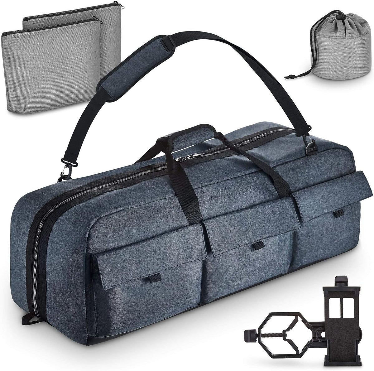 40 Inches Shock-Absorbent Telescope Carrying Case with Adjustable Shoulder Strap M246930