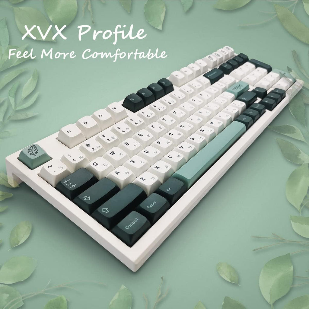 147 Keys PBT Botanical Keycaps for Mechanical Keyboard M30374