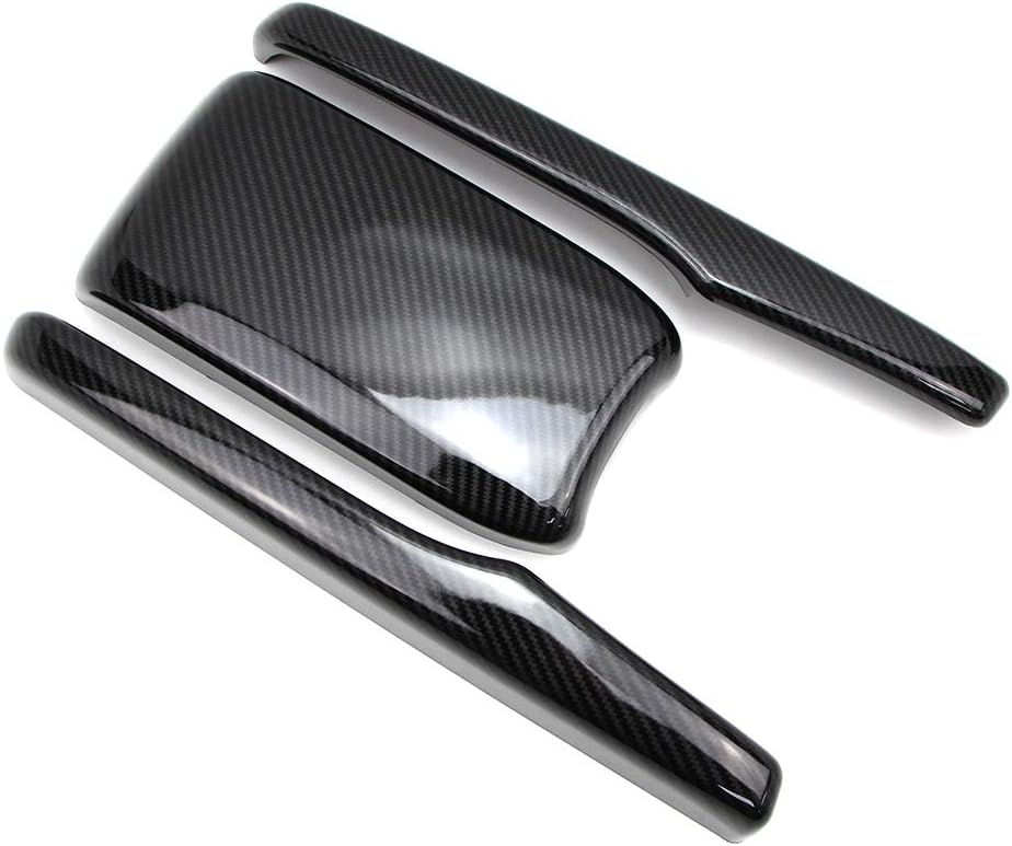 Carbon Fiber Style Armrest Box Cover Pack of 2 I51244