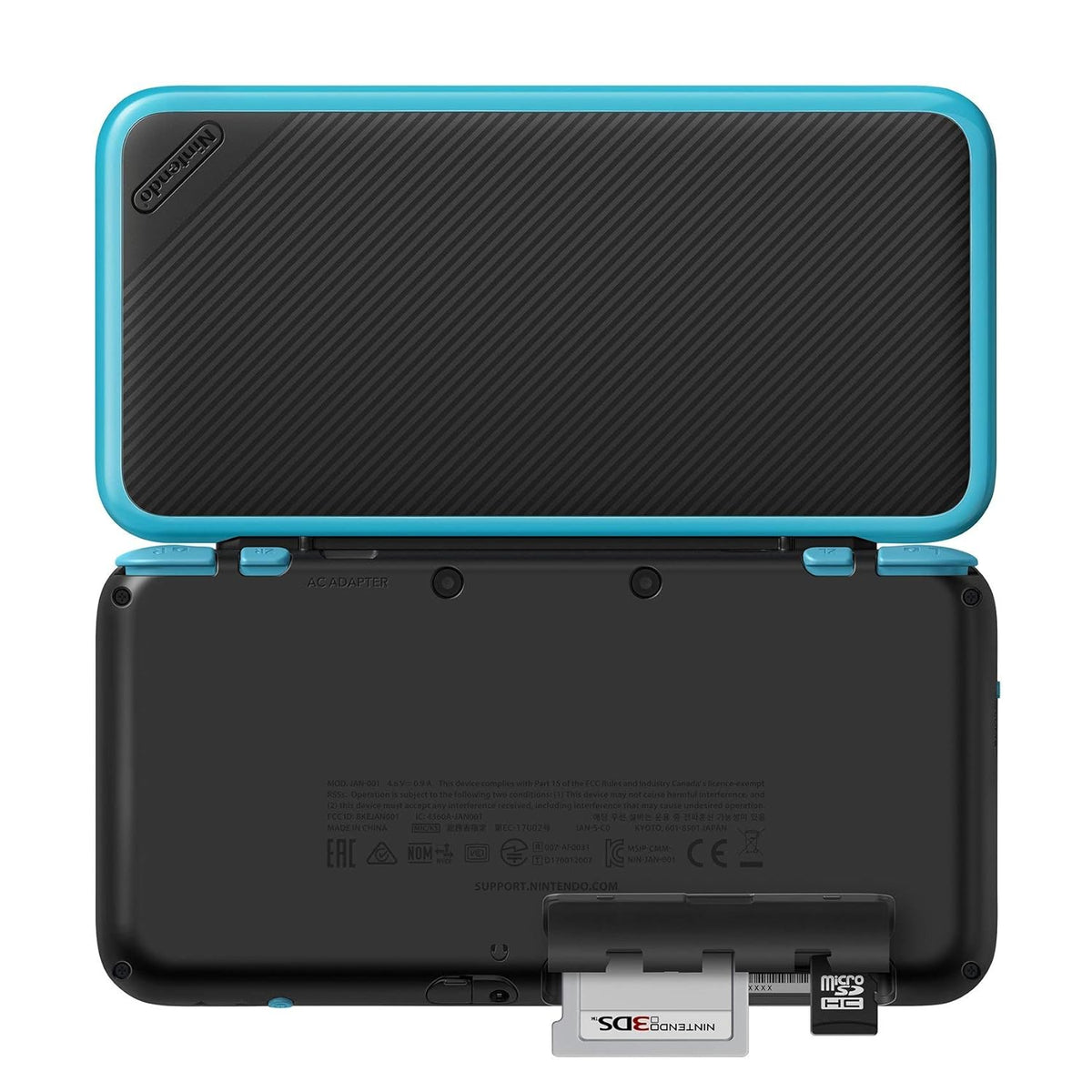 Black Turquoise Nintendo 2DS XL E93705