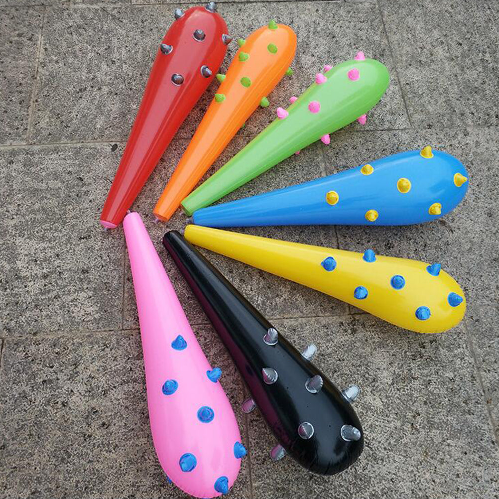 8pcs 55cm Inflatable Mace Clapper Hammers Toys (Mixed Color) P223453