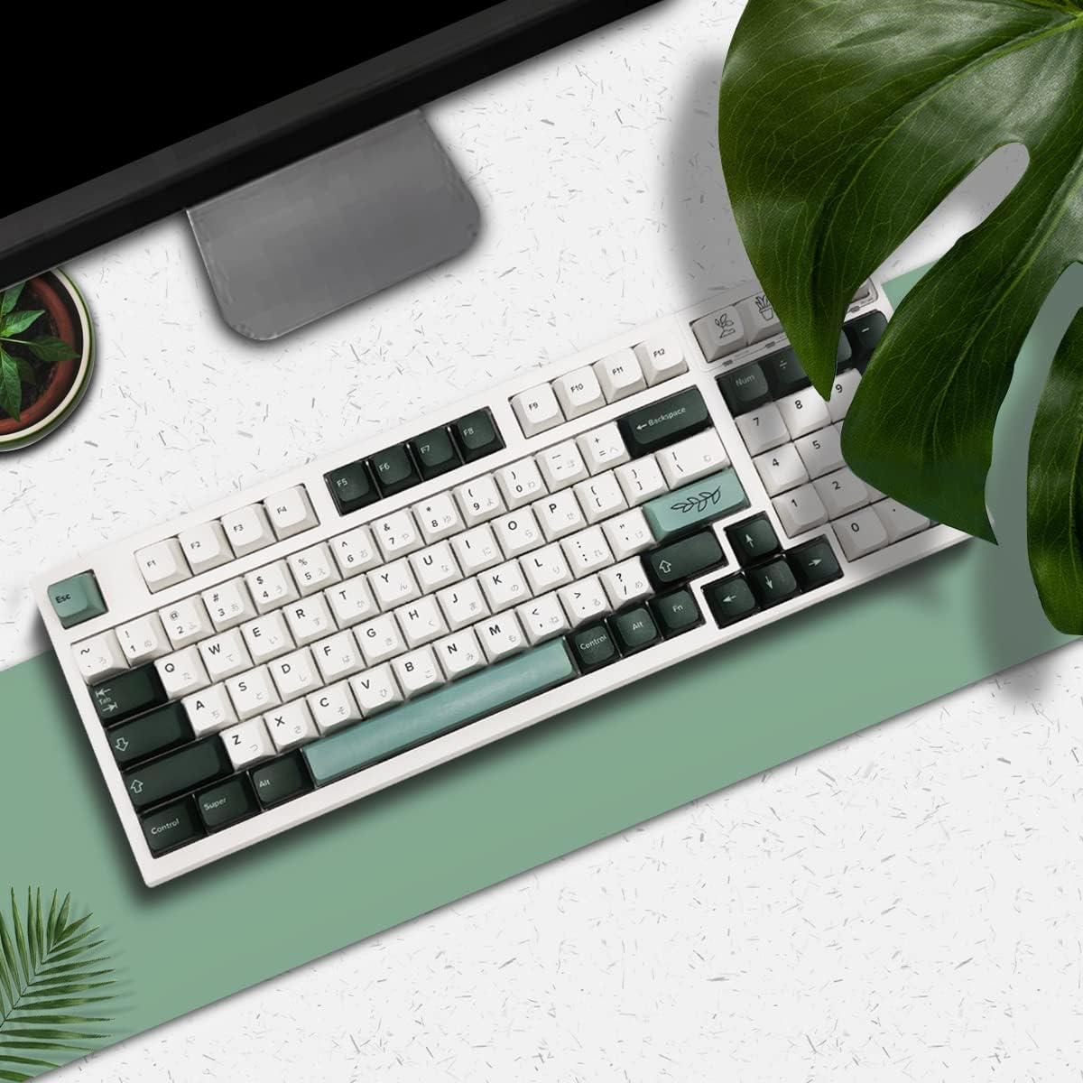 147 Keys PBT Botanical Keycaps for Mechanical Keyboard M30374