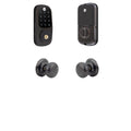Black Touchscreen Deadbolt with Knob P5410
