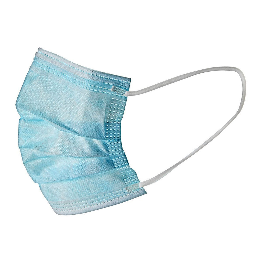 3-Ply Disposable Face Masks, 10 Pack, Blue A65837