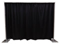8ft x 10ft Black Portable Pipe and Drape Backdrop Kit W4086