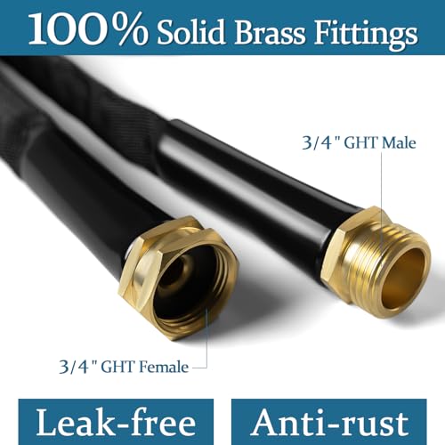 50ft TPE Garden Hose with Brass Fittings T418