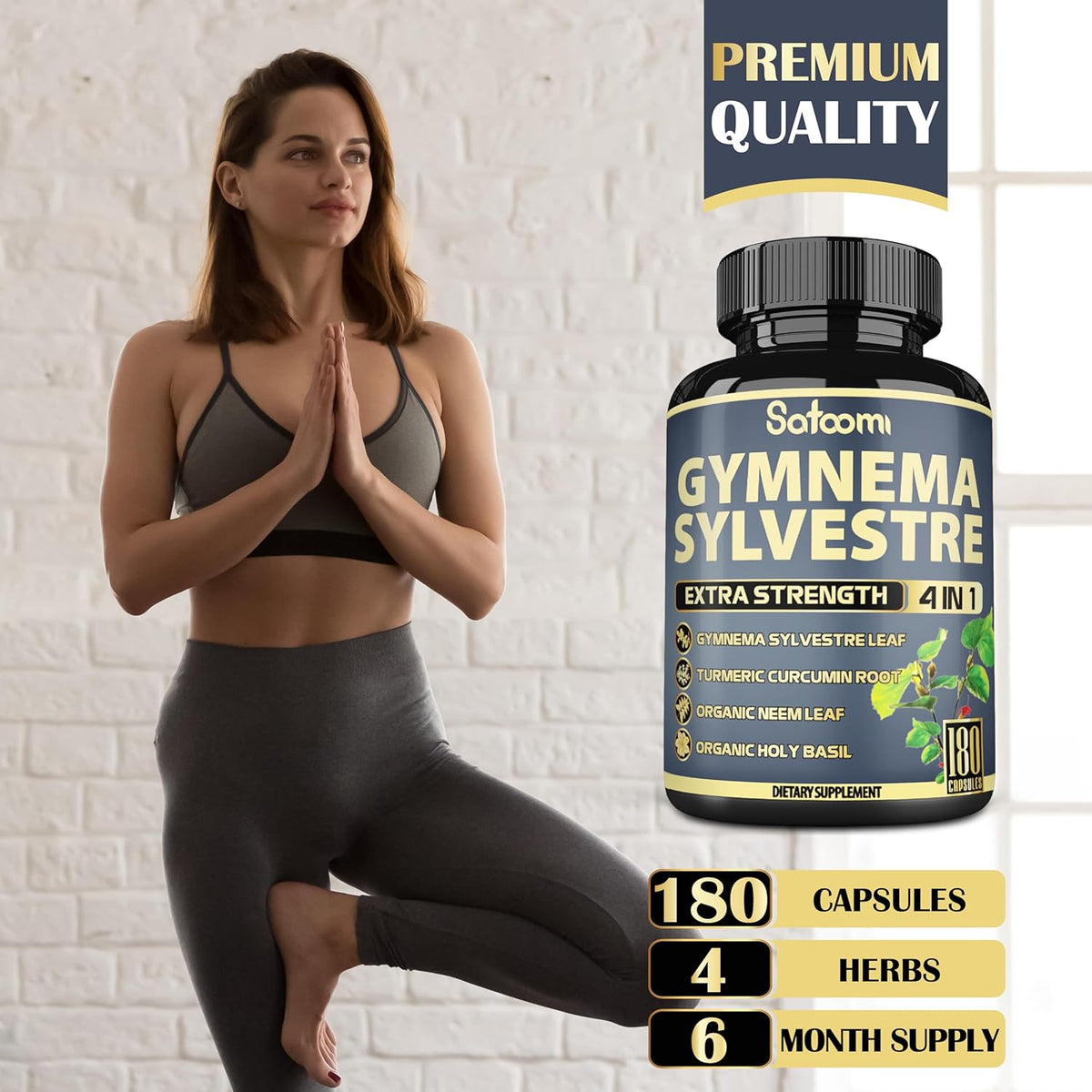 180 Capsules Gymnema Sylvestre Capsules Extract P736