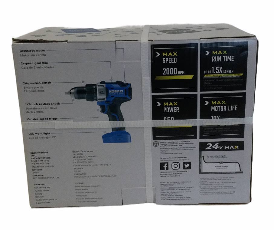 24-Volt Max 1/2-in Cordless Brushless Drill F1340