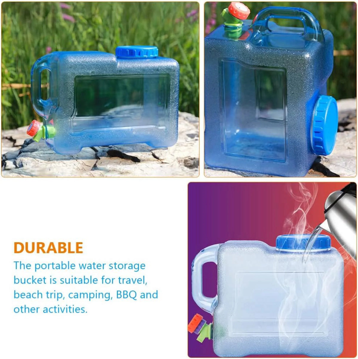 5 Gallon Portable Water Jug with Spigot O605