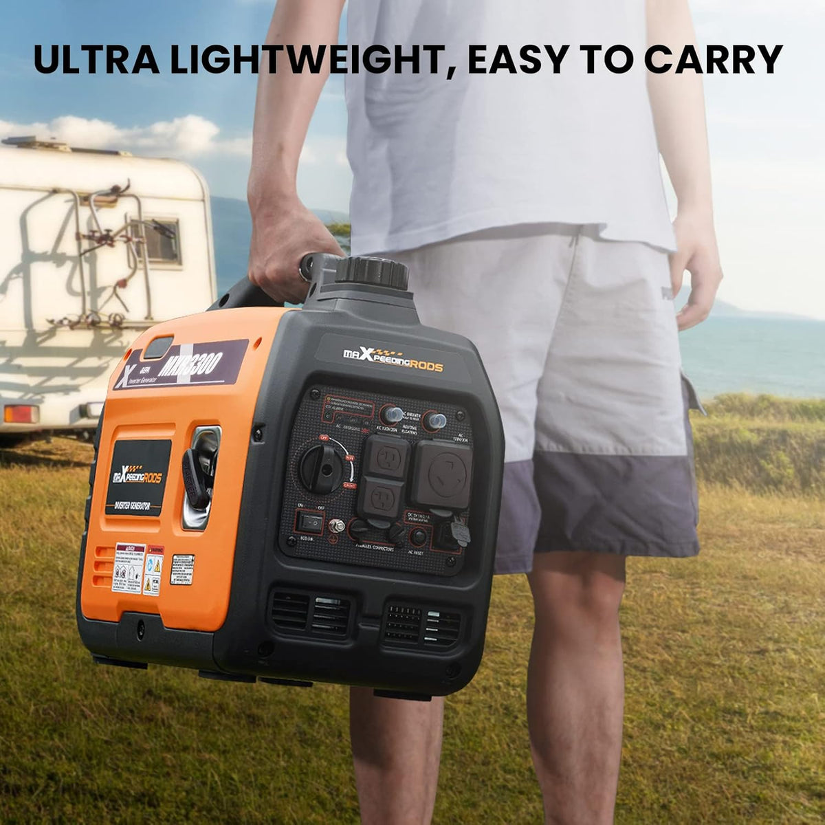 Portable Inverter Generator 3000W/3300W, Gas Powered Quiet Generator, EPA Compliant S470