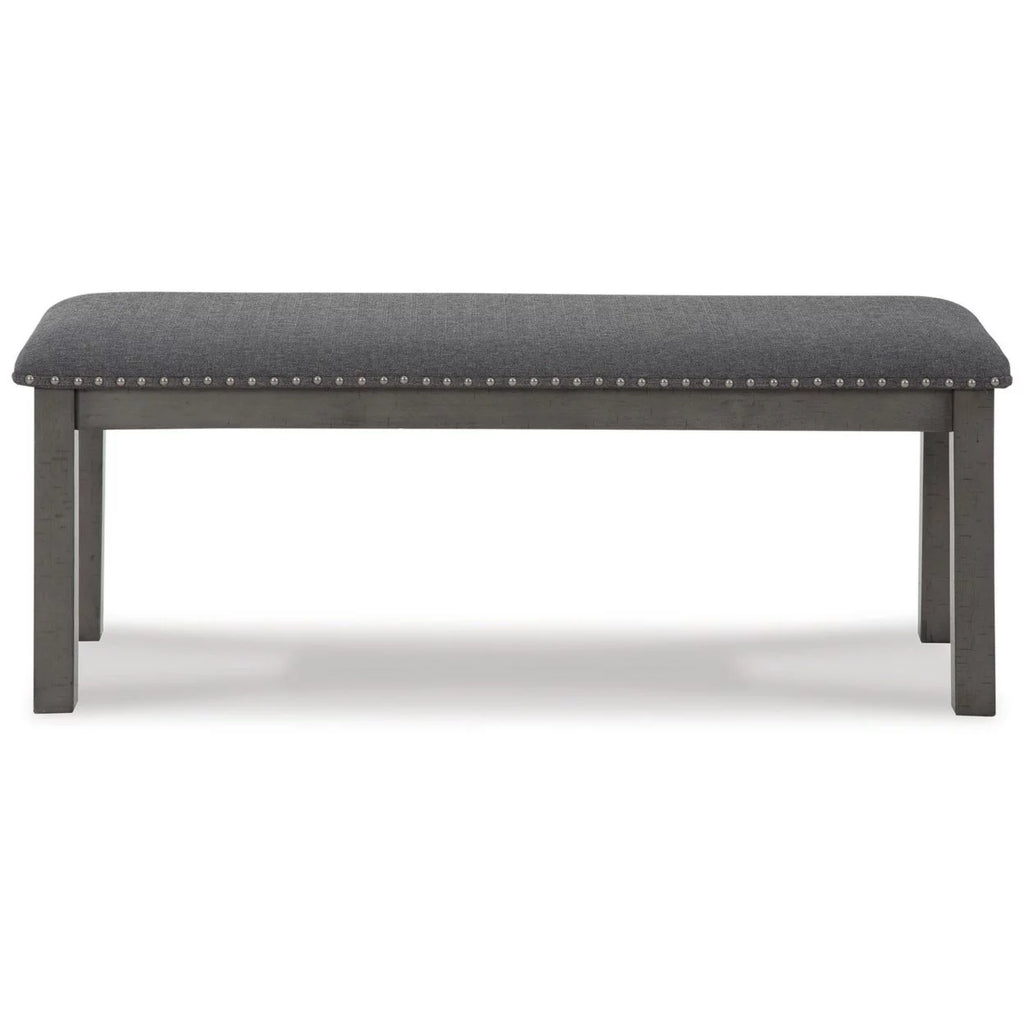 Antique Gray Wood Bench P982846