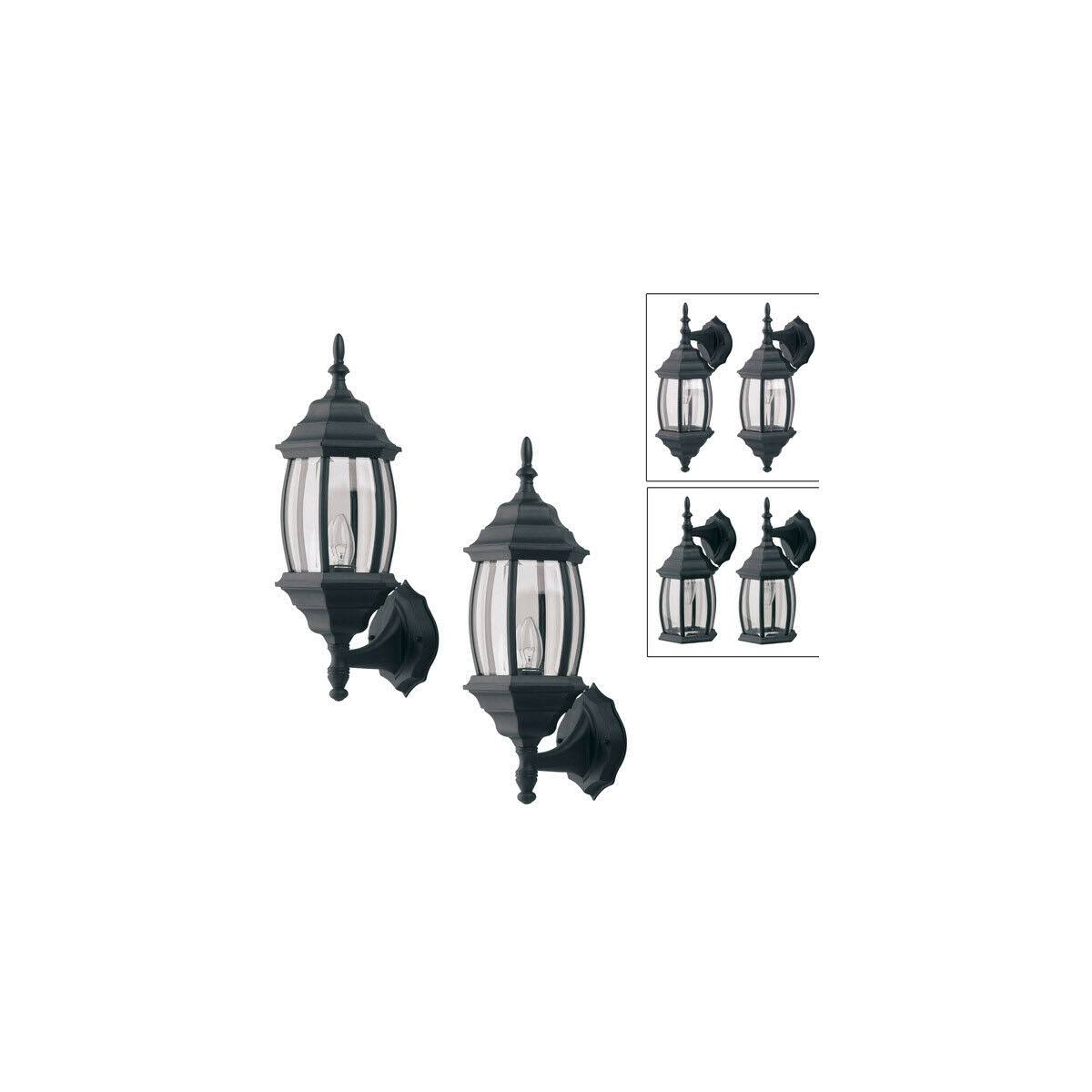 Black Outdoor Uplight U6170