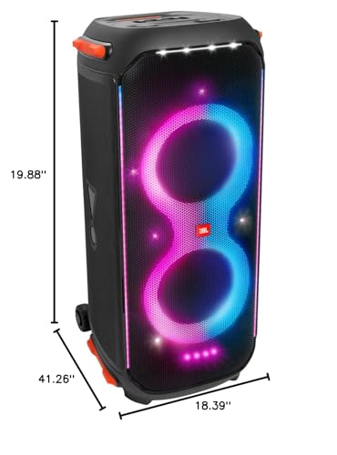 Black Party Speaker with Handle Wheels D6212