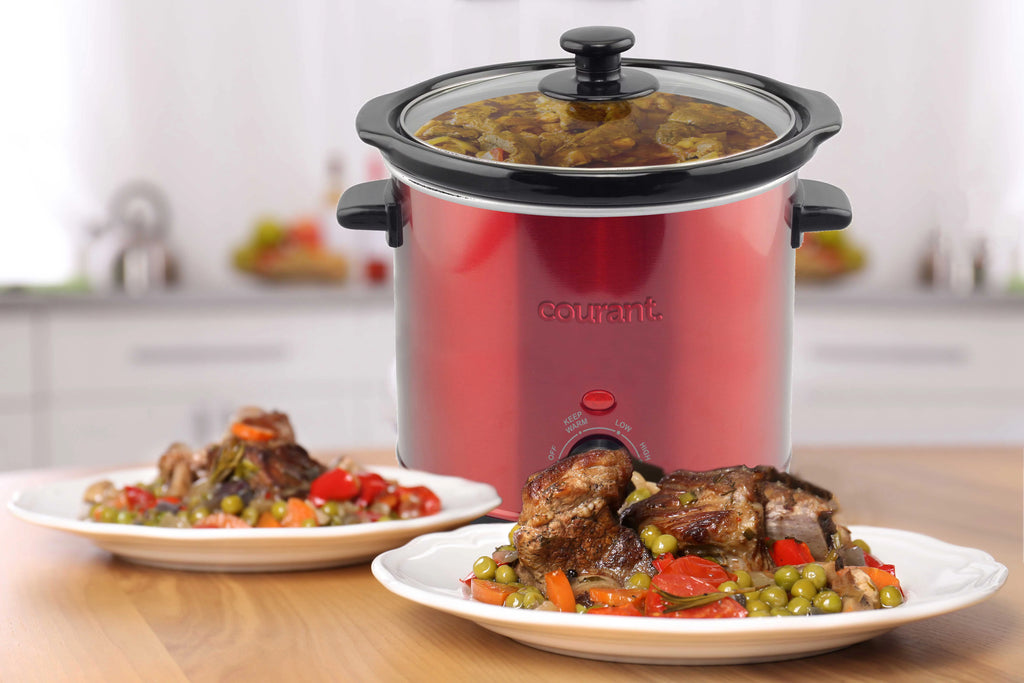 Red Stainless Steel 3.2 Quart Slow Cooker K74936
