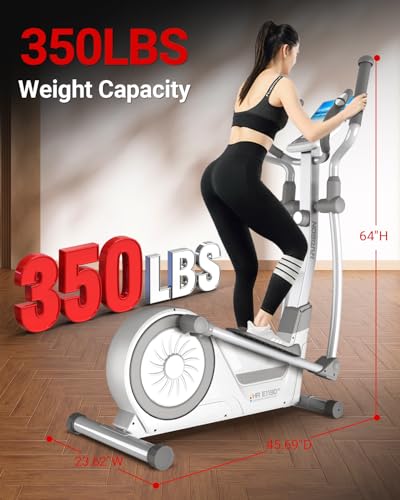 Magnetic Elliptical Exercise Machine with 16-Level Resistance Control Q156