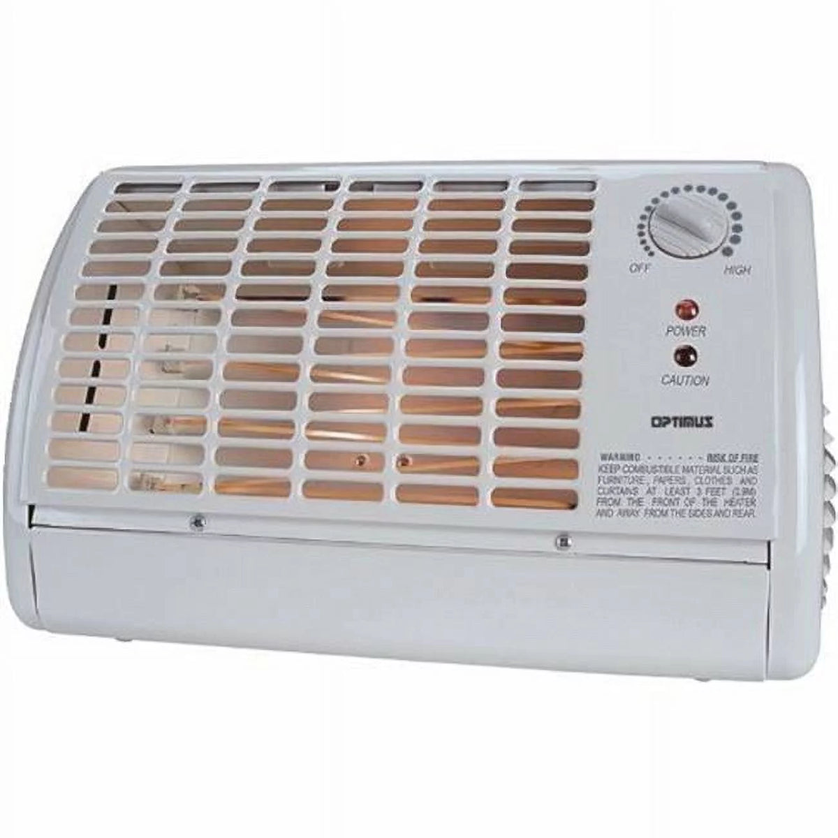 White Portable Fan Forced Radiant Heater K68683