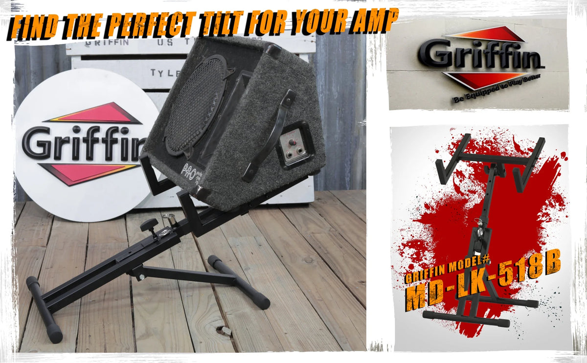 Low Profile Adjustable Guitar Combo Amplifier Stand L772639