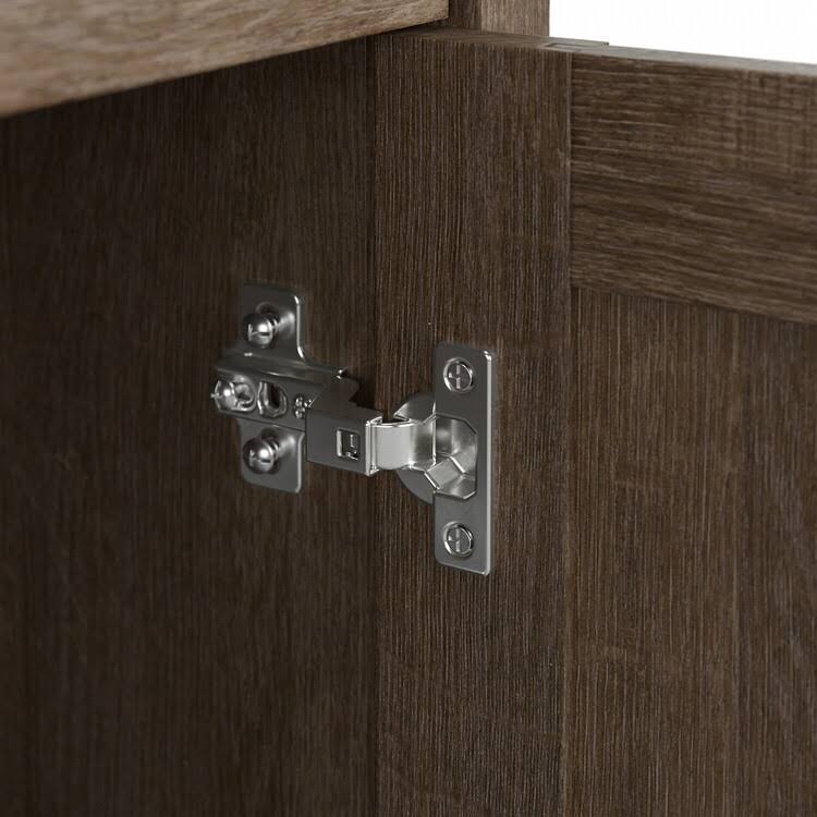 Brown Bathroom Storage Cabinet with Doors L906