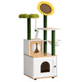 Cat Tree with Litter Box Enclosure and Scratching Posts L457
