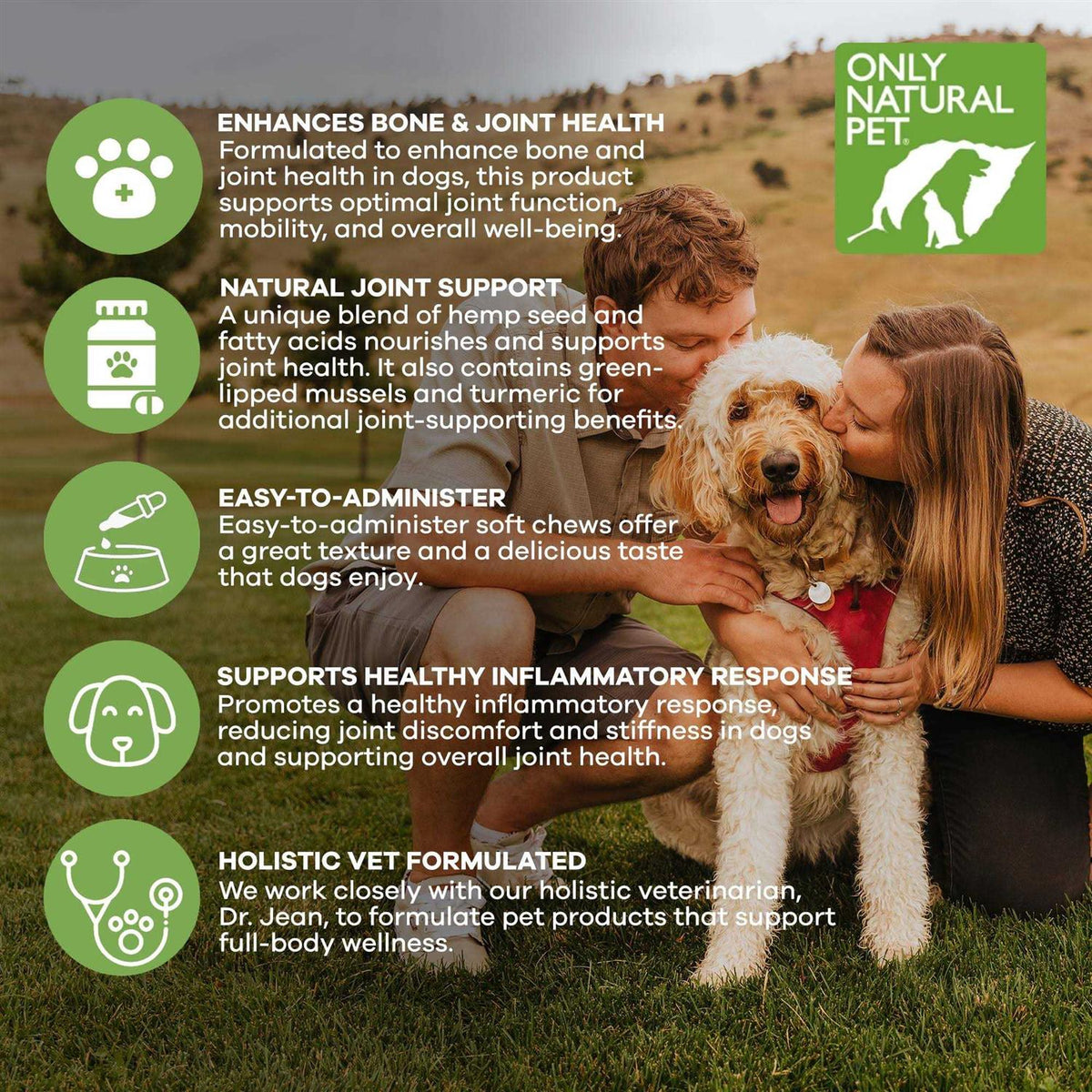 Hemp Hip & Joint Support Soft Dog Chews F41895