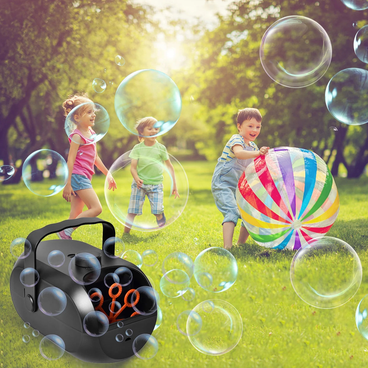 Portable Rechargeable Bubble Machine Q709356