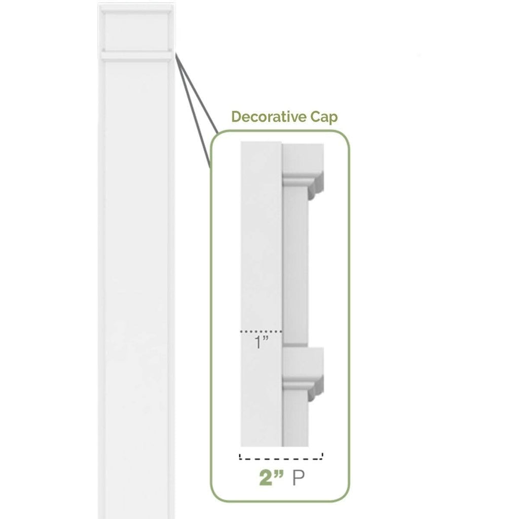 Flat Panel PVC Pilaster (Pair) K41905