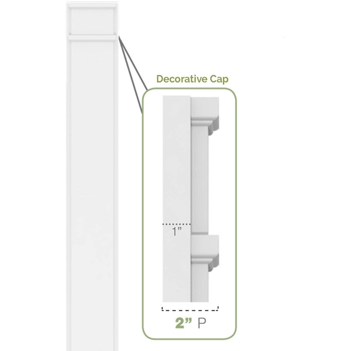 Flat Panel PVC Pilaster (Pair) K41905
