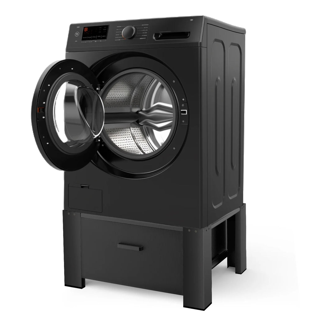 Black 29" Washing Machine Pedestal with Drawer S892