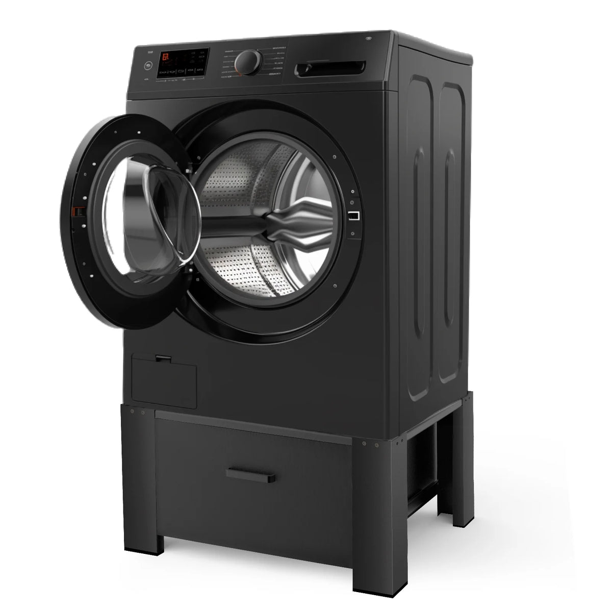 Black 29" Washing Machine Pedestal with Drawer S892