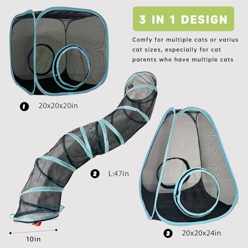 Collapsible Outdoor Cat Enclosures Tunnel M416