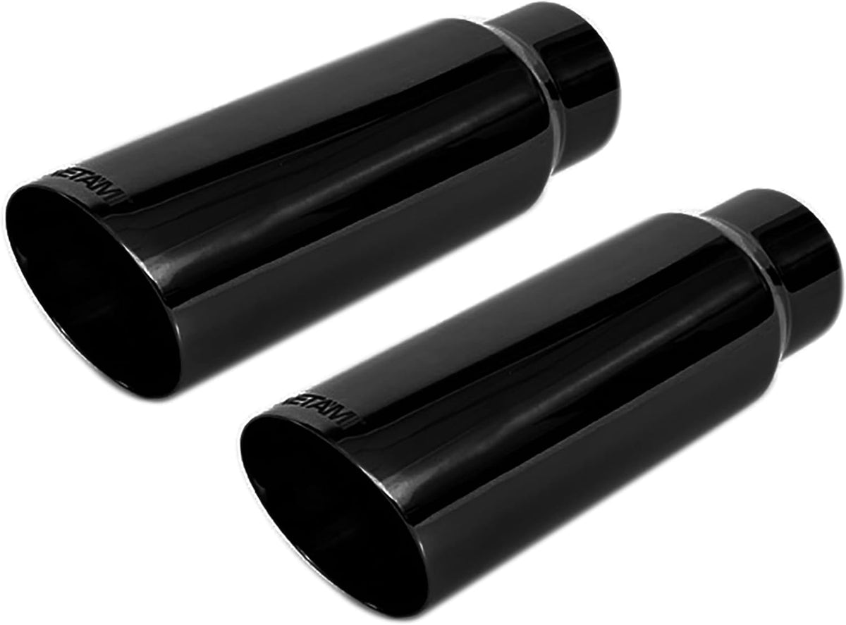 Universal Exhaust Tip Stainless Steel Double Wall Chrome Polish Pack of 2 B3835