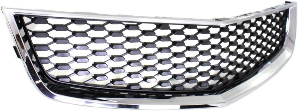 Chrome Shell Painted Black Insert Front Bumper Grille F799730