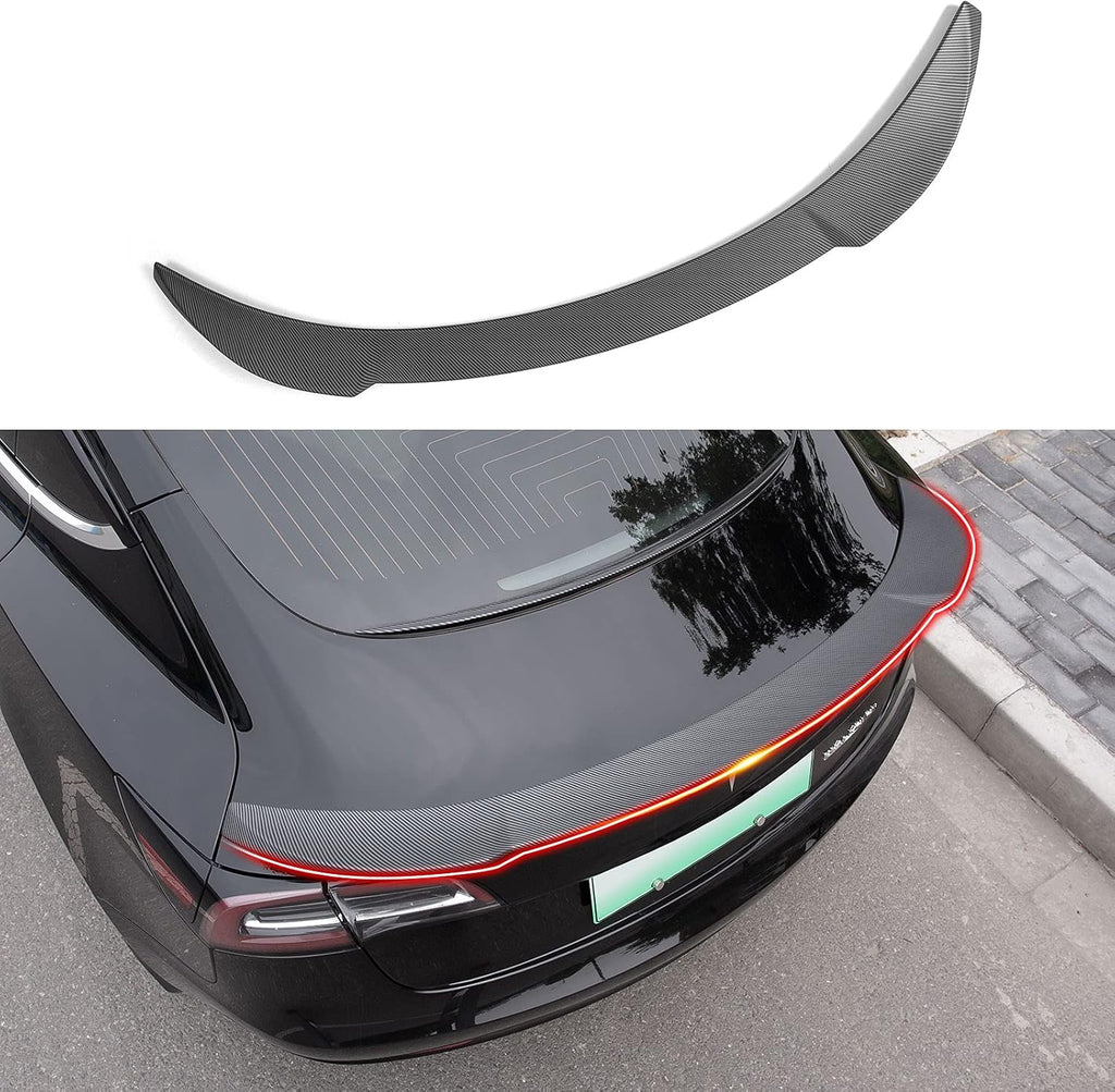 Matte Black Trunk Spoiler Wing Lip for Tesla Model 3, Pack of 2 E6391
