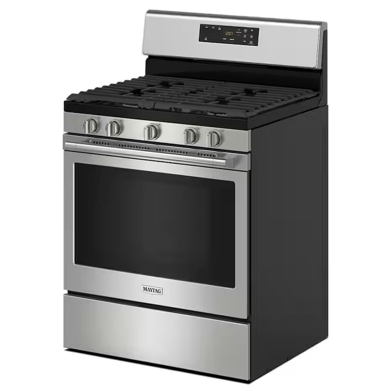 5 Burners Freestanding Gas Range Stainless Steel Self Clean R223505