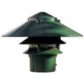 10 x 3 in 120V Incandescent Three Tier Pagoda Light Green L746017