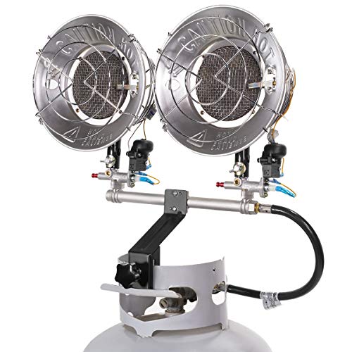 30,000 BTU Dual Burner Propane Tanktop Heater C51865