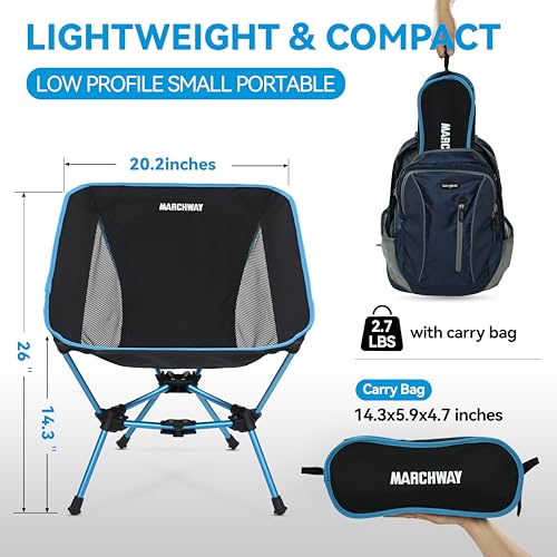 Lightweight Folding Camping Chair 330Lbs Orange C5107