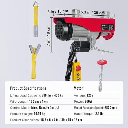 110V Electric Hoist with Remote Control S232