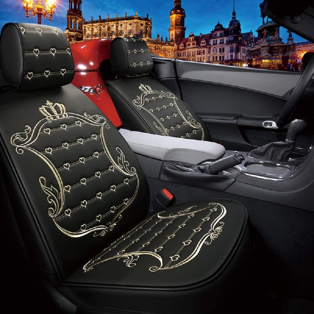 5pcs Waterproof Leather Car Seat Covers Full Set Q54534