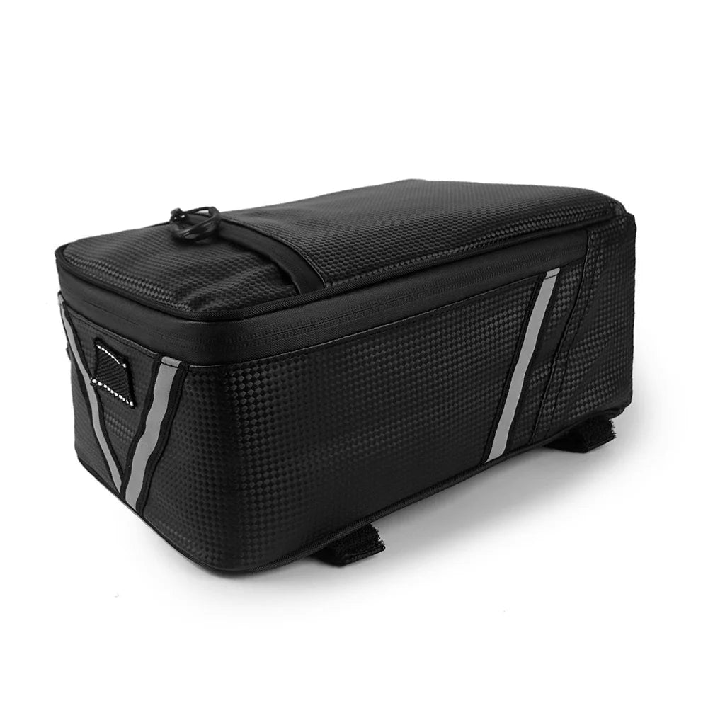 5L Water-resistant Canvas Bike Rear Seat Bag Q395289