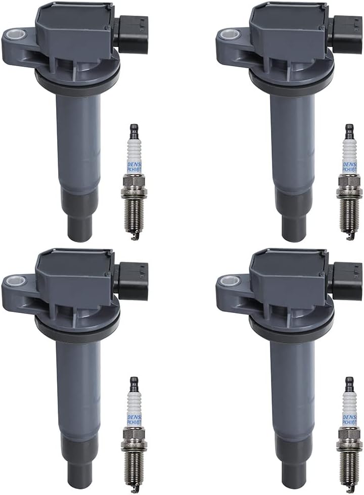 4pcs Ignition Coil & Spark Plug U1458
