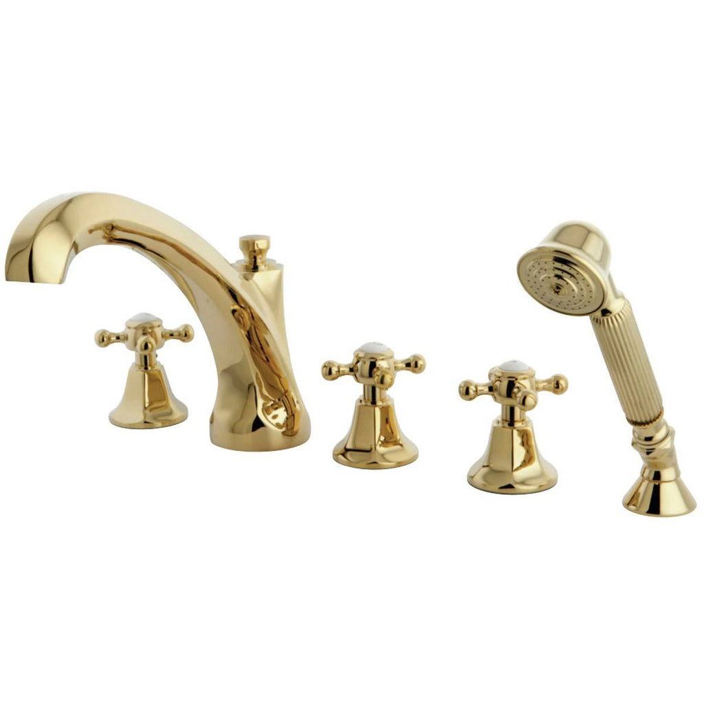 Oil Rubbed Bronze Roman Tub Filler with Hand Shower F665
