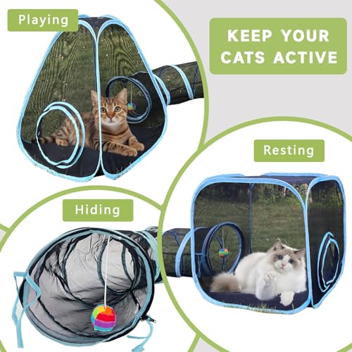 Collapsible Outdoor Cat Enclosures Tunnel M416