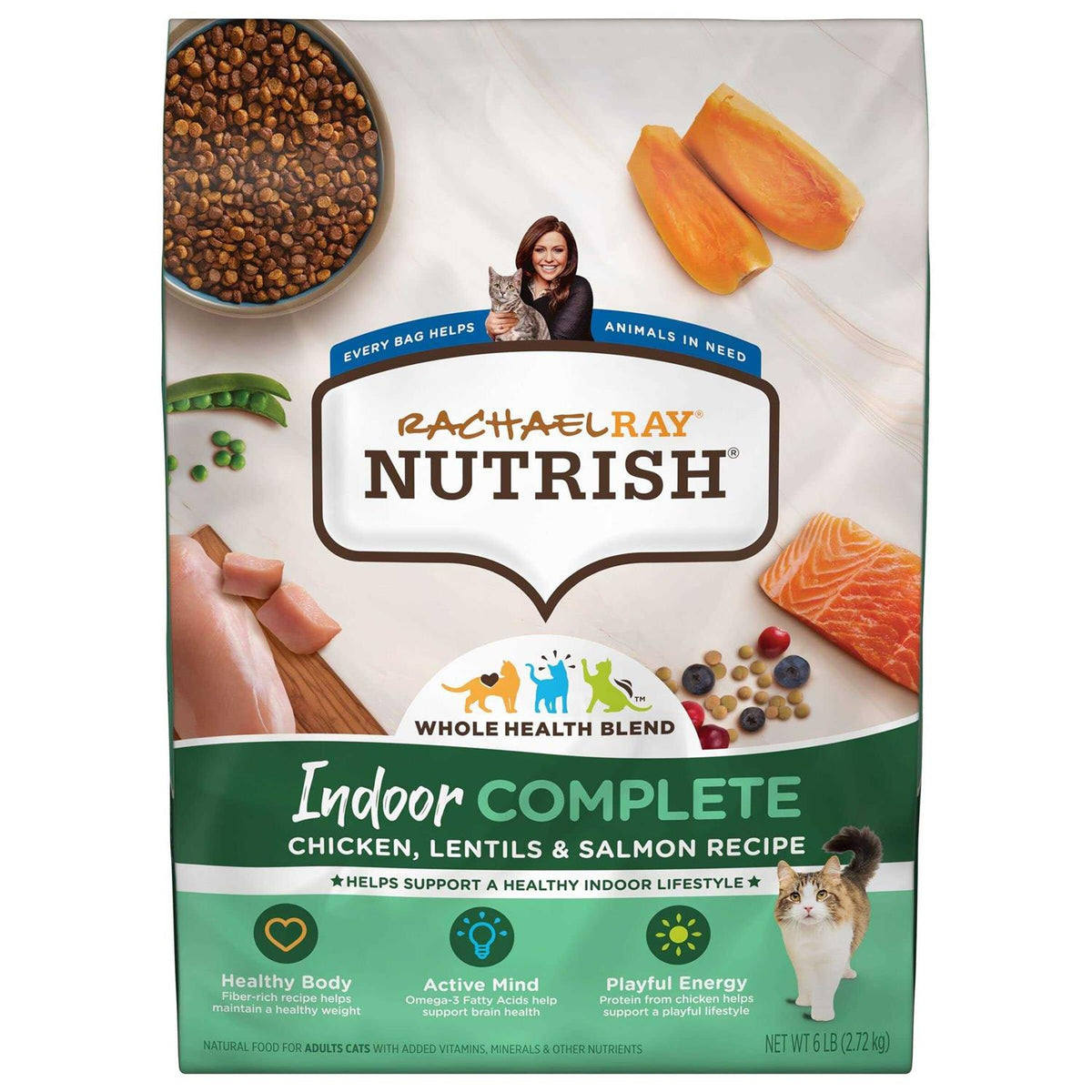 Chicken with Lentils & Salmon Dry Cat Food K498