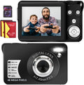 4K 48MP Digital Camera with Webcam, 16X Digital Zoom, Pack of 2 Y760