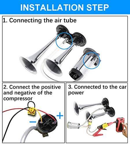 150db Train Horn Kit with 120 PSI Air Compressor Y602
