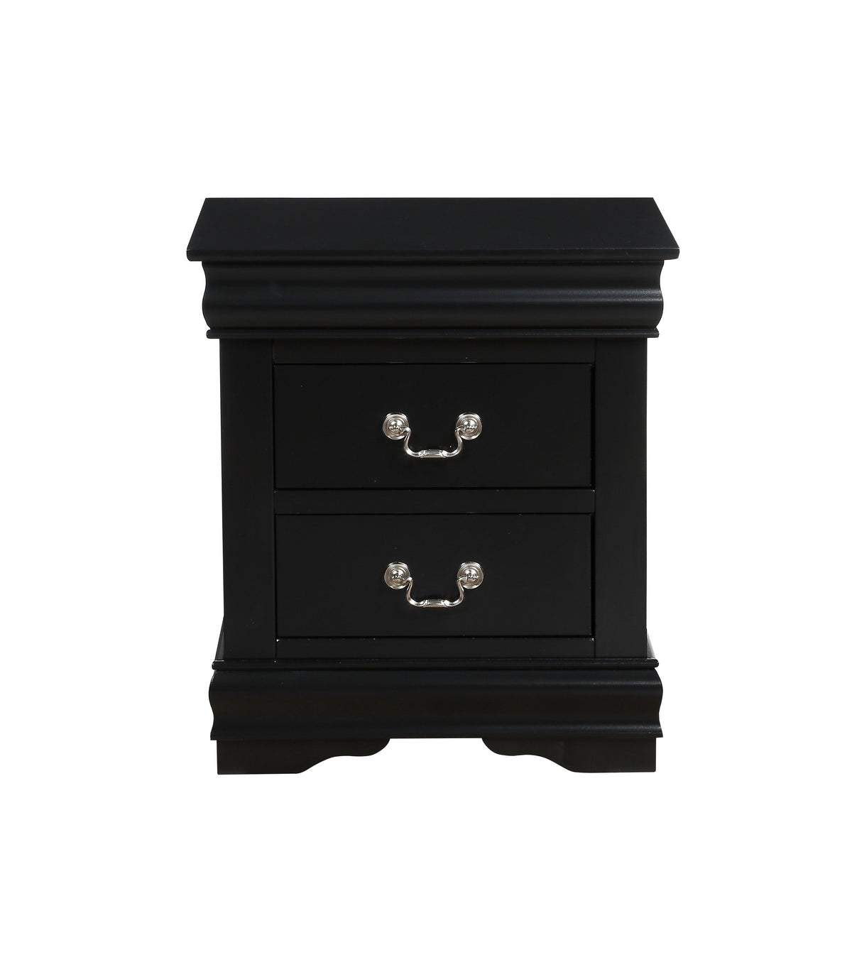 Vintage Wood Nightstand with Drawers J571250