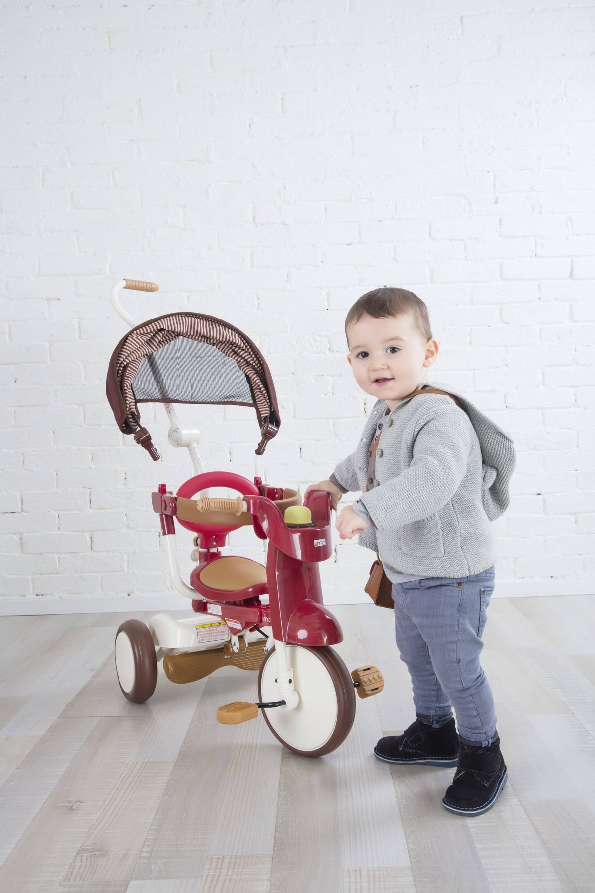 3-in-1 Folding Tricycle with Canopy White F46731