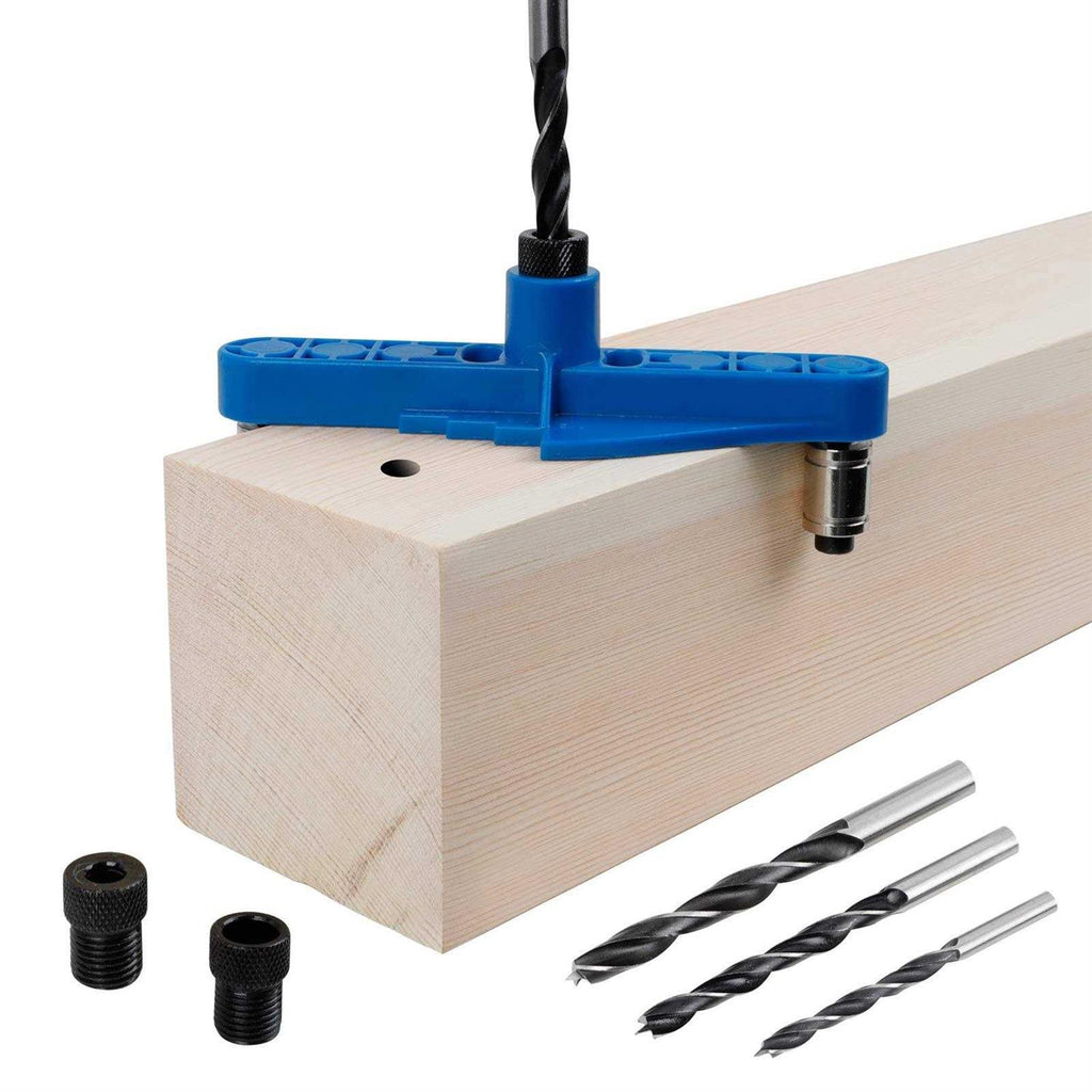 74 pcs handheld dowel jig kit 2 in 1 Center Scriber Line doweling hole jig with Wood Dowels Pins Drill Bits D4940