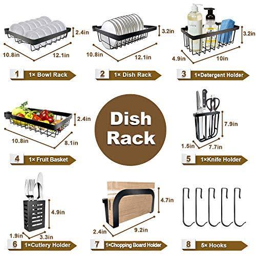 Length Adjustable Stainless Steel Over Sink Rack 2 Tier Shelf J685